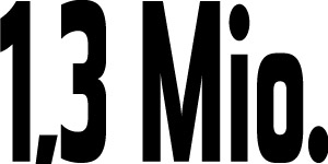 1,3 Mio.