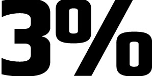3%