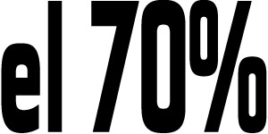 El 70%