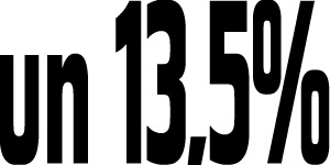 Un 13,5%