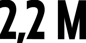 2,2 M