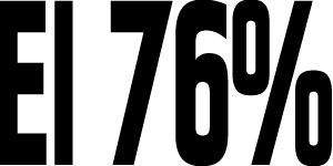 El 76%