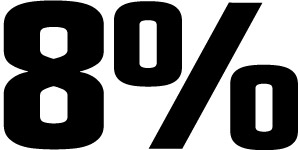 Un 8%