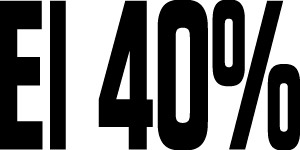 El 40%