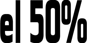 El 50 %
