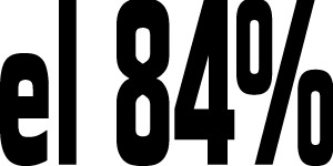 El 84%