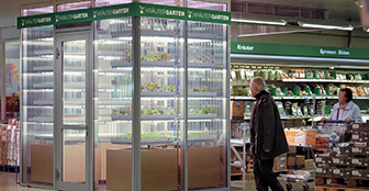 Kräutergarten im Supermarkt