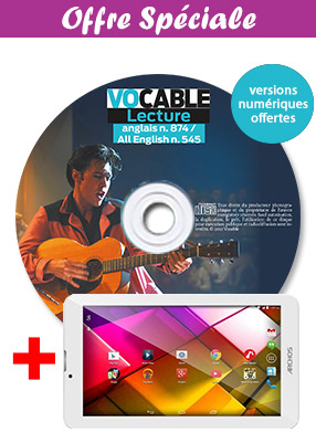 Les CD audio de lecture anglais + la tablette tactile