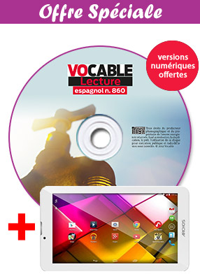 Les CD audio de lecture espagnol + la tablette tactile