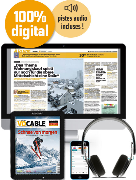 Pack magazine + audio allemand 100% numérique