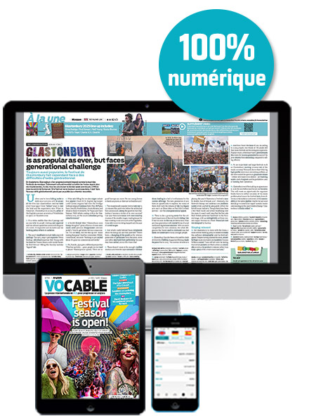 Magazine numérique Vocable anglais