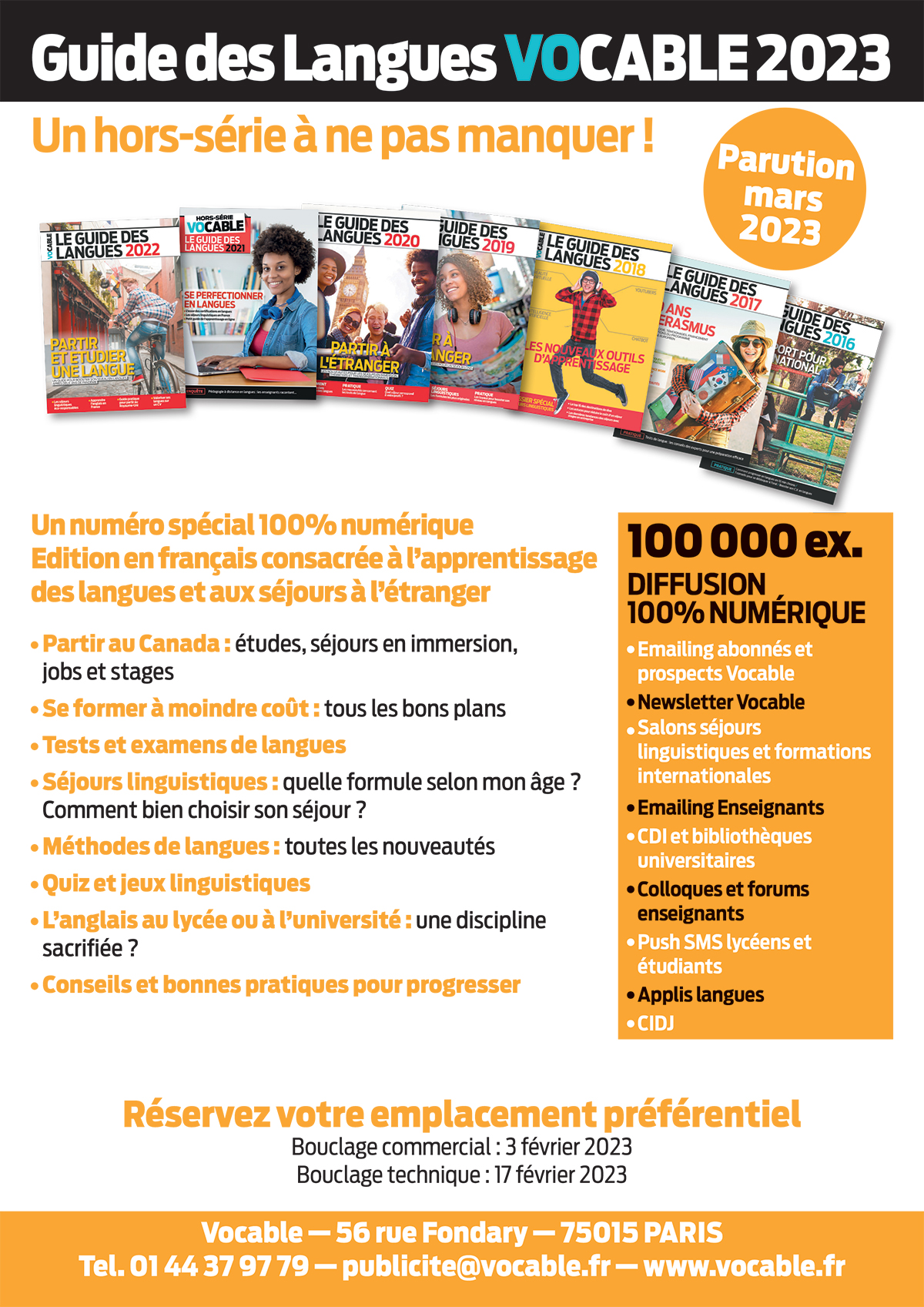 Tarifs Guide des Langues