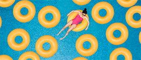A la piscine